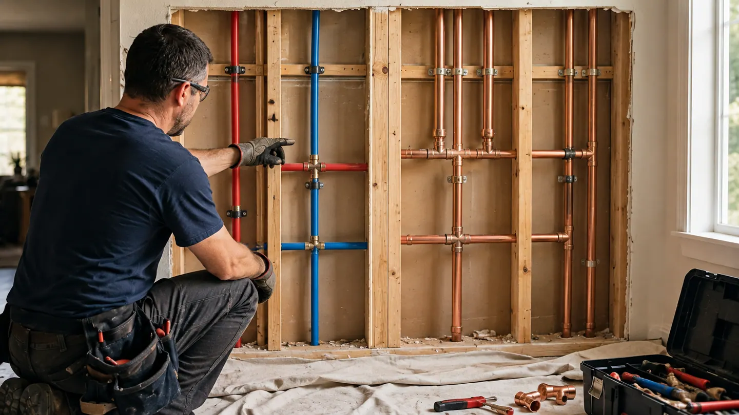 PEX versus copper related to potable water pipe replacement